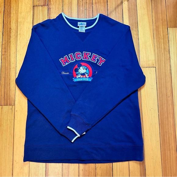 Vintage Disneyland Resort Blue Mickey Crewneck - Picture 1 of 5